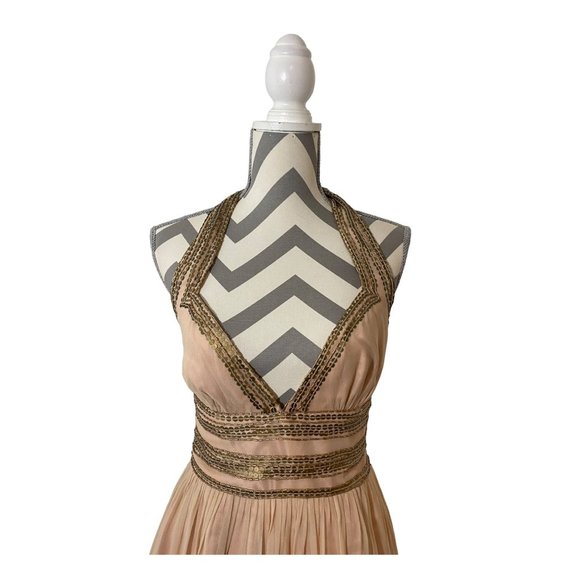 Adrianna Papell Evening Essentials Cocktail Halter Dress Size 4 - Picture 2 of 8